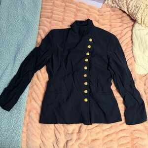 Lauren Ralph Lauren Dark Blue Button-up Jacket